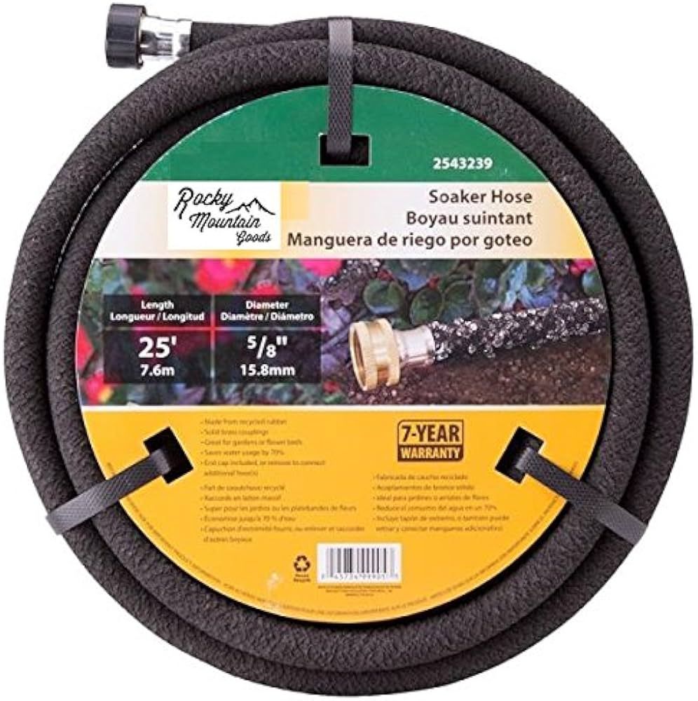 Rocky Mountain Goods Soaker Hose - Heavy Duty Rubber - Saves 70% Water - End Cap Included for Add... | Amazon (US)
