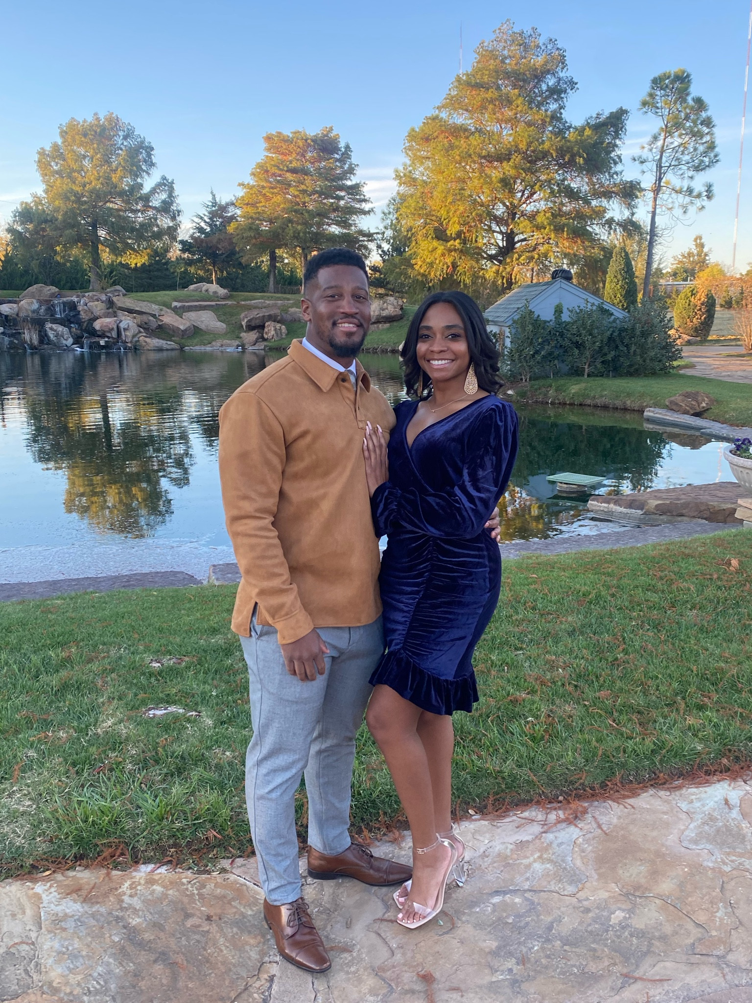 I found this adorable velvet dress on Amazon! It was the perfect for our friends’ fall wedding last weekend. It would also be great for a holiday party. I’m short so the small fit a little longer on me than the model  

#LTKwedding #LTKHoliday #LTKSeasonal
