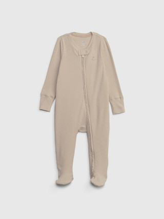 Baby First Favorites TinyRib Footed One-Piece | Gap (US)