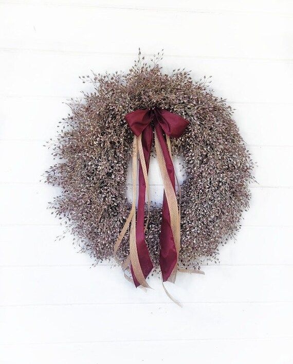 Fall Door Wreath-plum LUNNA Wreath-fall Home Decor-entry Way - Etsy | Etsy (US)