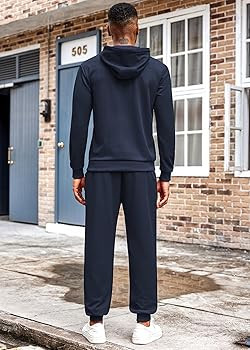 COOFANDY Men's Tracksuit 2 Piece Hoodie Athletic Sweatsuits Casual Jogging Suit Sets | Amazon (US)