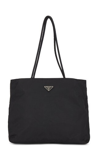 Prada Nylon Tessuto Tote Bag in Black | FWRD 