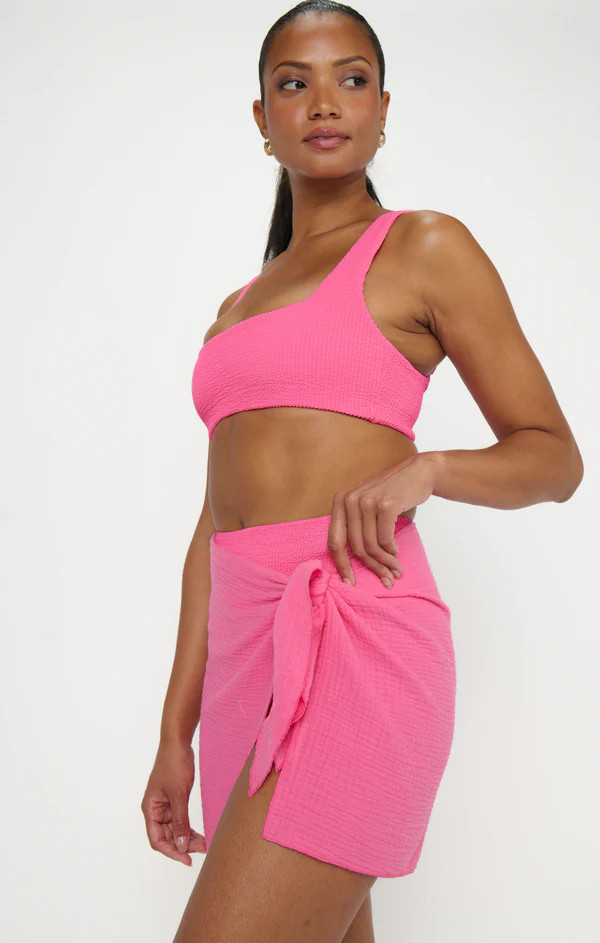 Leyla Sarong ~ Strawberry Pink Gauze | Show Me Your Mumu
