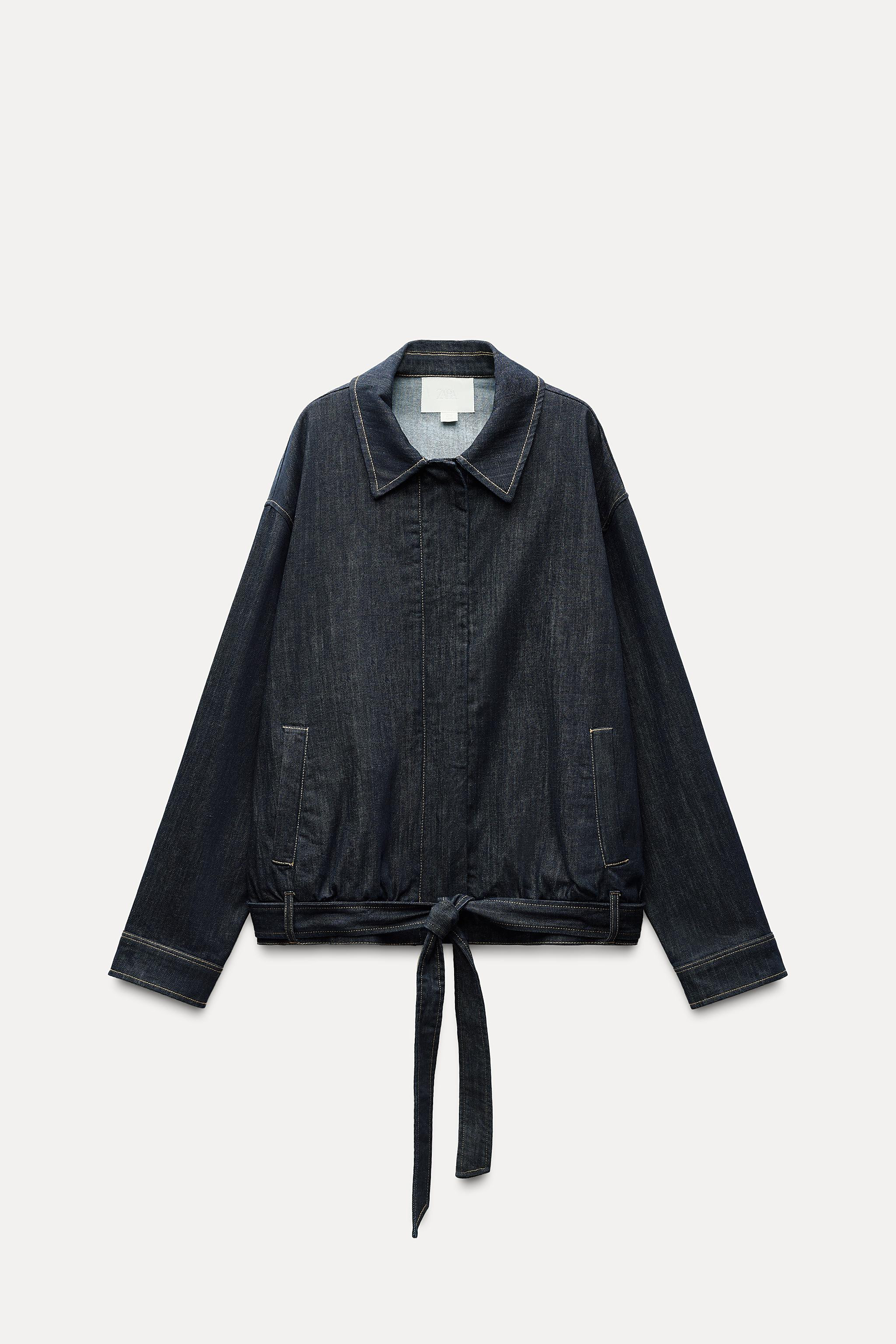 BELTED TRF DENIM JACKET | Zara US
