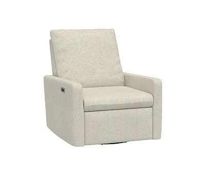 Paxton Small Spaces Manual & Power Swivel Recliner | Pottery Barn Kids