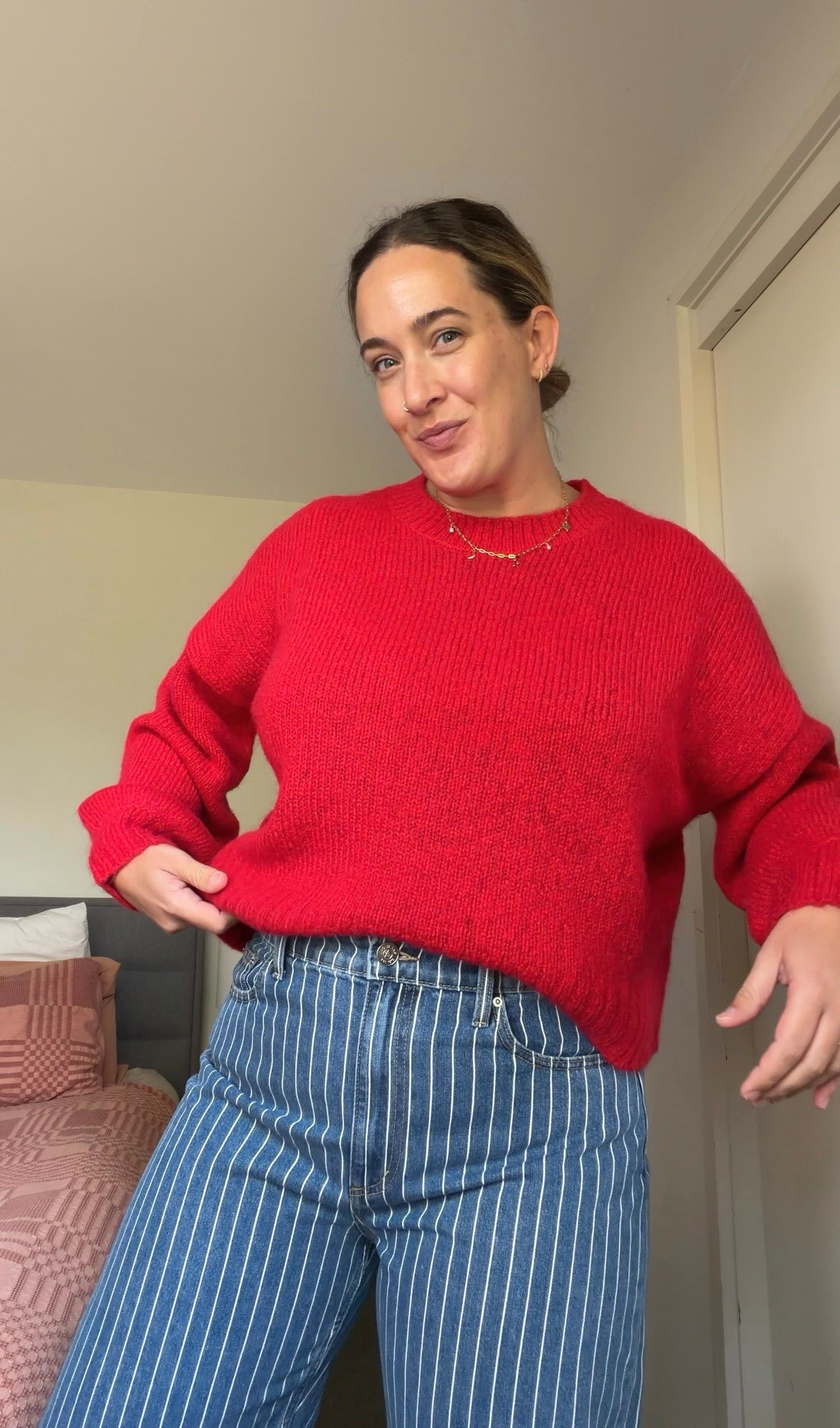 New pieces from JAG- these gorgeous tones in the knitwear and the striped jeans: love!! 

Wearing a size 16 in all knits & a size 34 in the jeans- they all fit perfectly ❤️

#midsize #jag #tryon 

#LTKautumn #LTKmidsize #LTKaustralia