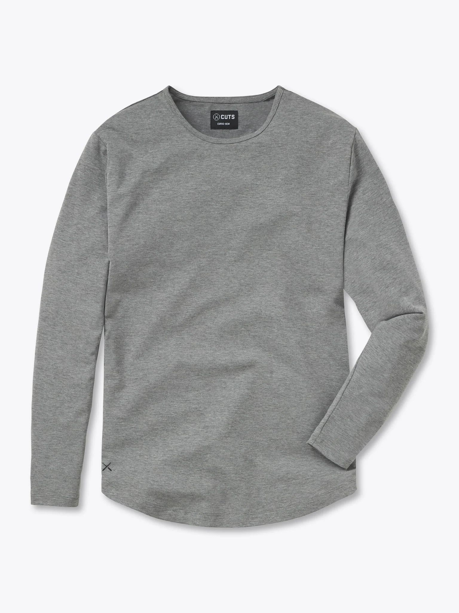 AO Long Sleeve Curve-Hem Tee | Cuts Clothing Inc.