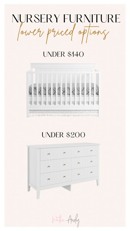 We grabbed a new temporary crib & dresser for a super low price for the time being until Knox is out of his nursery furniture. If you’re also looking for less expensive options, check these out 

We plan to get a changing table topper for the dresser too!

Click below to shop!


#LTKBaby #LTKKids #LTKHome