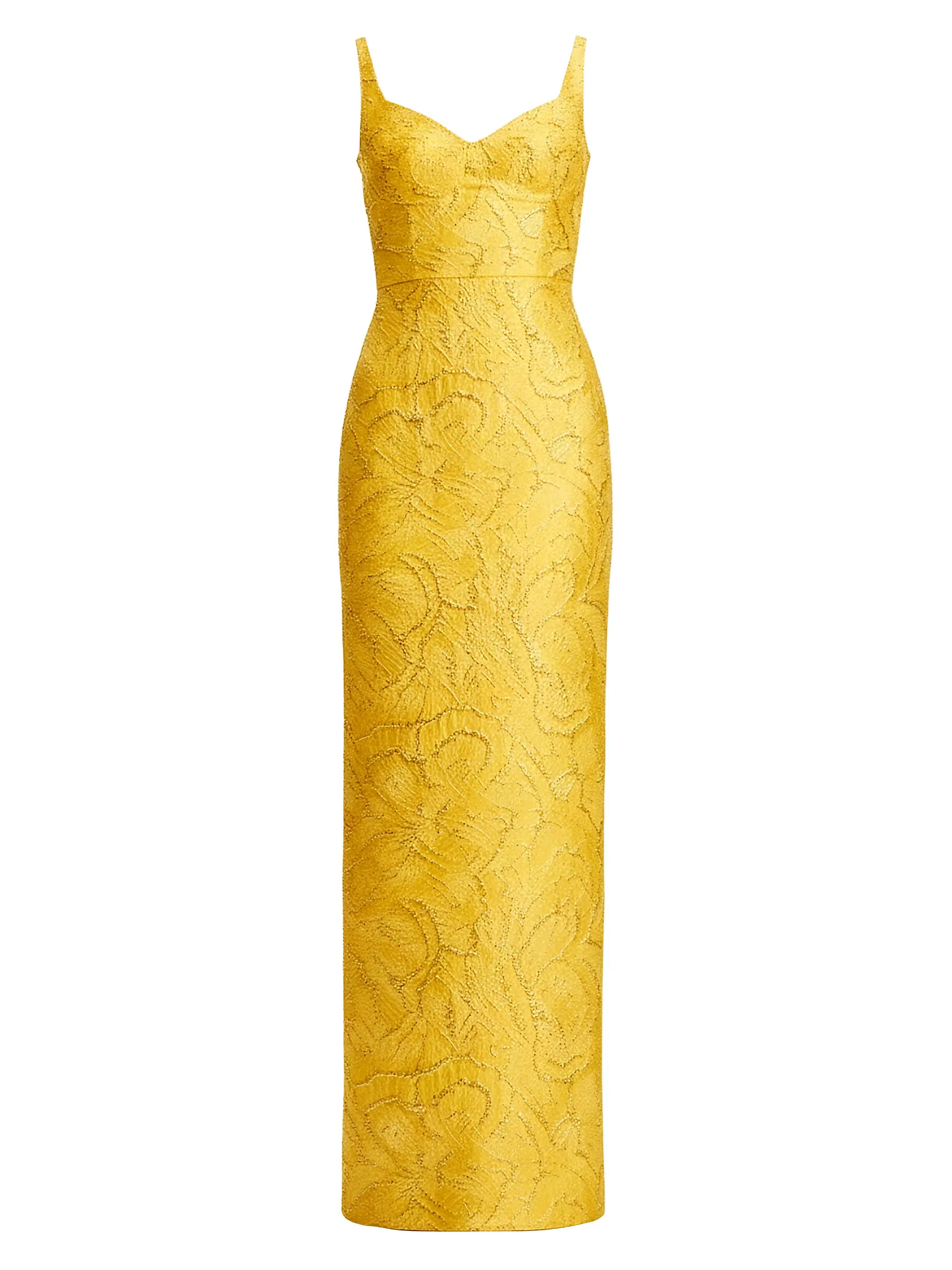 Dress The Population Elijah Metallic Lace Jacquard Column Dress | Saks Fifth Avenue | Saks Fifth Avenue