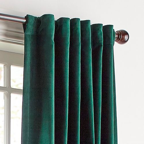 Sheridan Velvet Green 108" Curtain | Pier 1 Imports