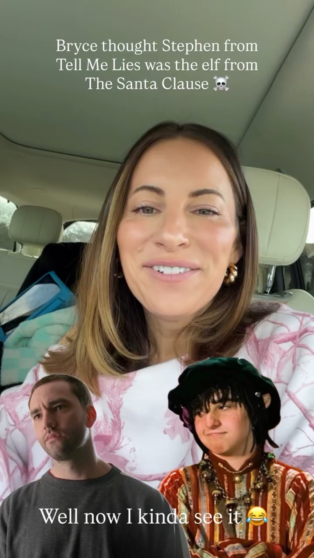 Well now I kinda see it 😂 Bryce thought Stephen from Tell Me Lies was the elf from The Santa Clause ☠️