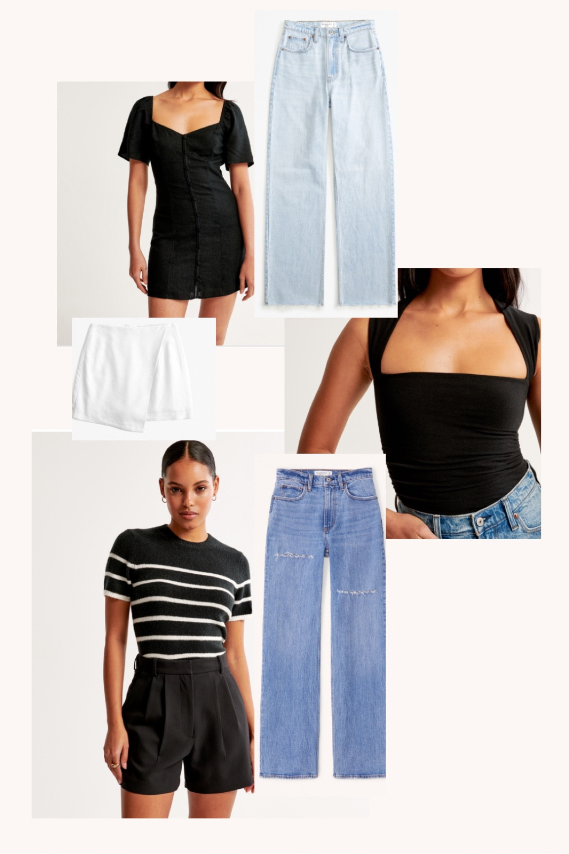 my purchases from the Abercrombie summer sale! large in the top, medium in the dress & skirt, 29 in jeans (non curve love), & 30 in the tailored shorts 

#LTKSummerSales #LTKSaleAlert #LTKMidsize