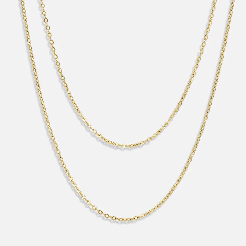 Layered Cable Chain Necklace | Victoria Emerson