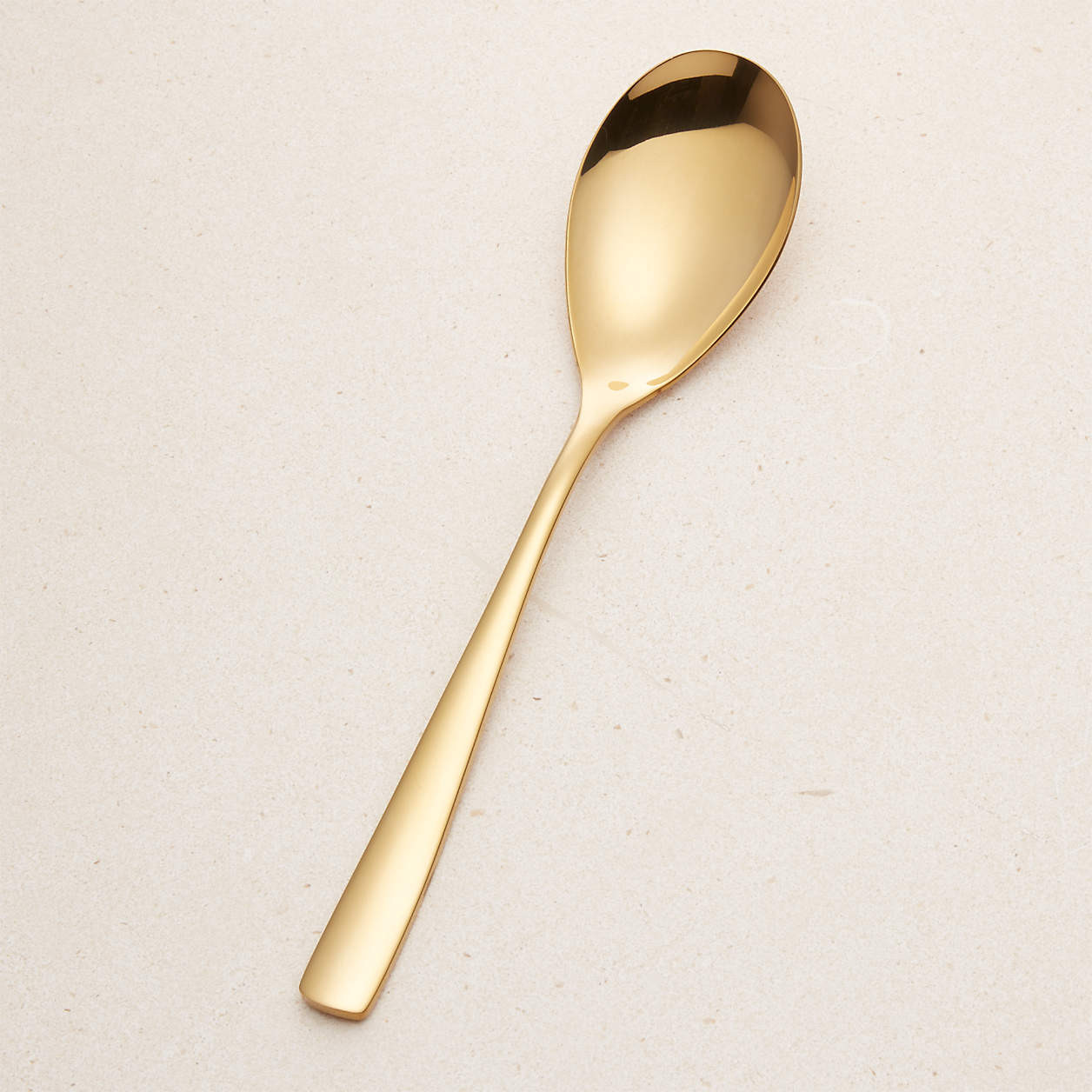 Holiday Gold Serving Spoon + Reviews | Crate & Barrel | Crate & Barrel