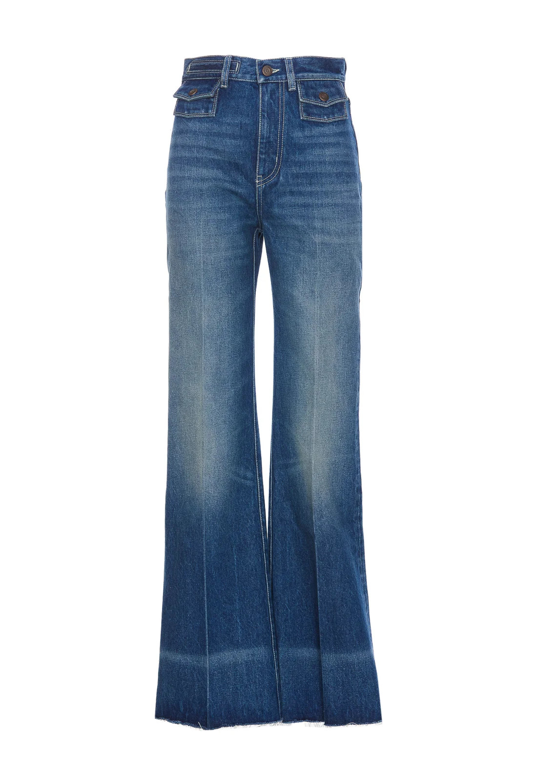 Chloé High Waisted Flared-Leg Jeans | Cettire Global