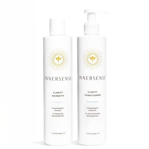 Innersense Organic Beauty - Natural Clear + Calm Hypoallergenic Clarity Hairbath + Conditioner Duo | Non-Toxic, Cruelty-Free Haircare (10 fl oz | 295 ml) | Amazon (US)
