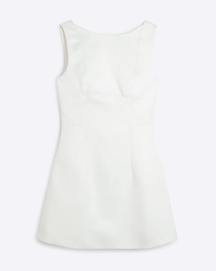 White Shift Mini Dress | River Island UK & IE
