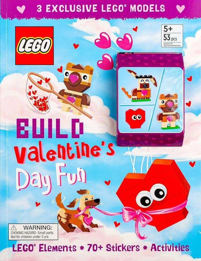 LEGO Books: Build Valentine's Day Fun! (Activity Book with Minifigure) | Amazon (US)