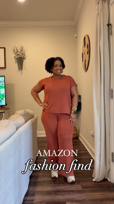 Loving this comfy two piece from Amazon! It comes in several colors but I would size down. I’m wearing a medium and usually wear a large  

#LTKmidsize #LTKover40 #LTKfindsunder50