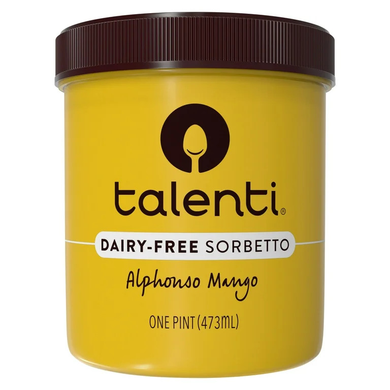 Talenti Dairy-Free Sorbetto Alphonso Mango Sorbet Frozen Desserts, 1 Pint | Walmart (US)