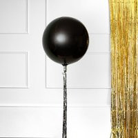 Black Orb Balloon - New Year's Eve Decor Halloween Birthday Tie Theme & White | Etsy (CAD)