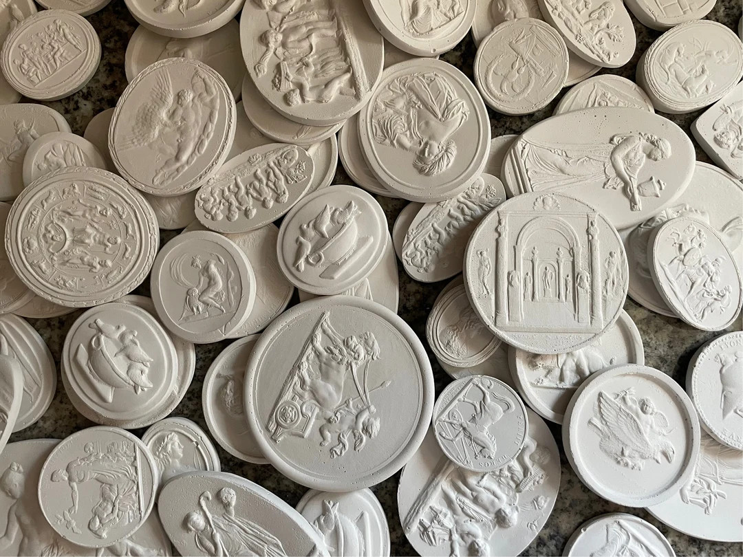 FREE SHIPPING*** 20 Mixed Plaster Grand Tour Intaglios Various Sizes, Bulk Dealer Lot - Etsy | Etsy (US)