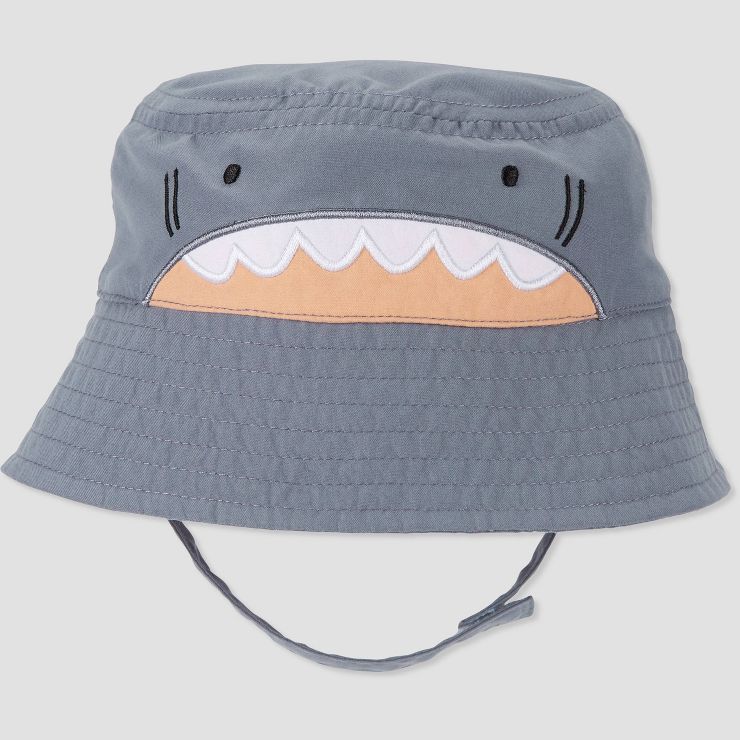 Carter's Just One You® Baby Boys' Shark Bucket Hat - Gray | Target