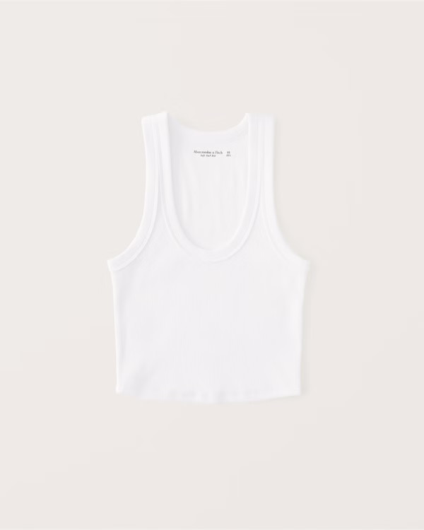 Women's Essential Scoopneck Tank | Women's Tops | Abercrombie.com | Abercrombie & Fitch (US)