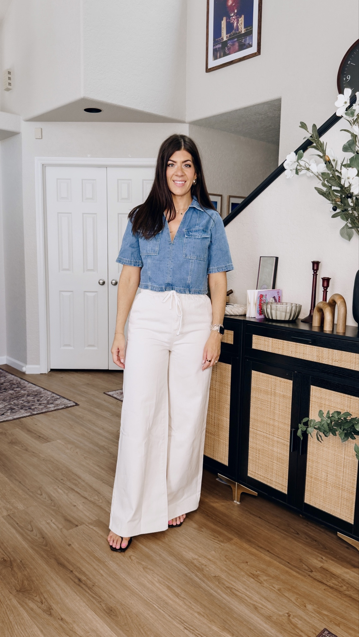 Spring outfits under $50
In a medium cropped denim shirt and medium long paper bag jeans


#LTKSaleAlert #LTKMidsize #LTKOver40