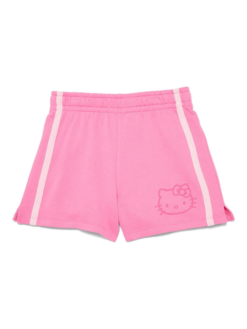 Sanrio Hello Kitty Girls French Terry Shorts, Sizes 4-16 | Walmart (US)