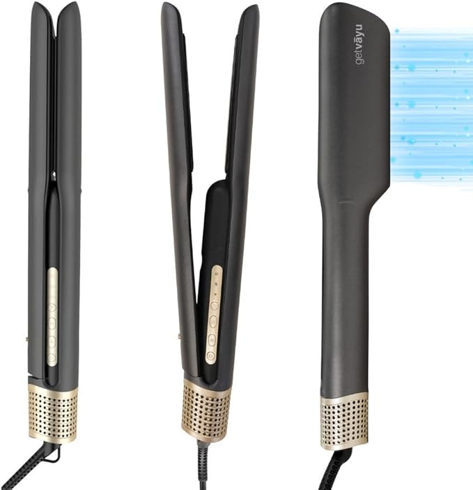 AirFleek AI – Air Straight | 2-in-1 Wet to Dry Hair Straightener & Blow Dryer with AI Heat Cont... | Amazon (US)