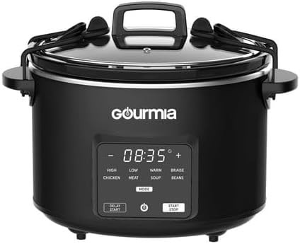 4.5-Qt. Programmable Slow Cooker With 5 One-Touch Presets & Locking Lid, Automatic Keep Warm Switches, Customizable Cooking Time, 5 One-Touch Presets | Amazon (US)