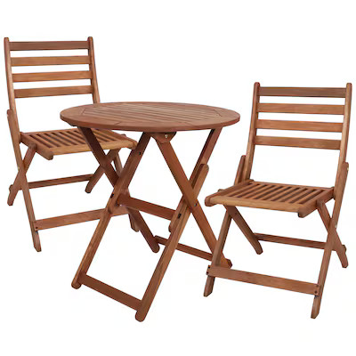 Sunnydaze Decor 3-Piece Brown Bistro Patio Set | Lowe's
