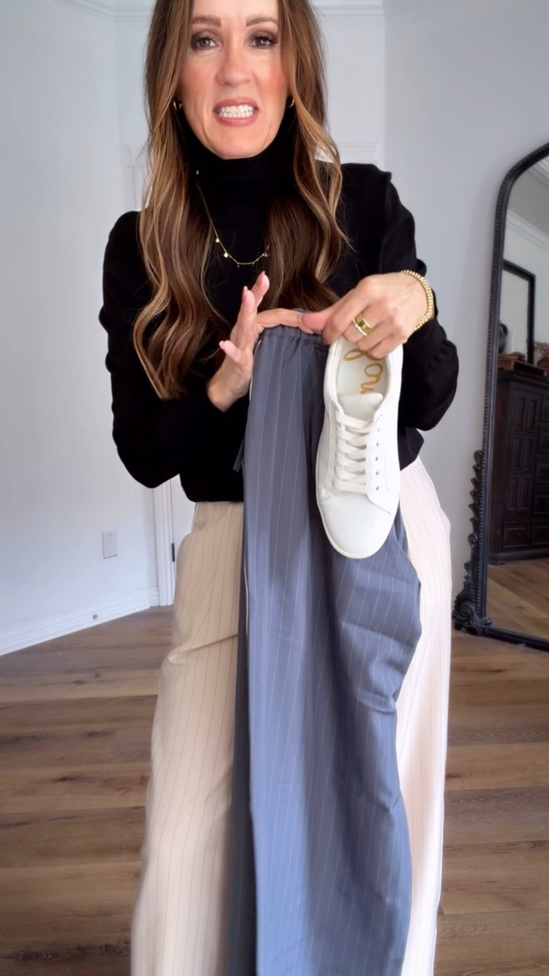 The $16 pants that will blow your mind. Easily worn to the office or the airport, comes in two colors. 

Sizing:
Sweater-medium
Pants-medium 

casual outfit | wear to work | workwear | travel outfit 



#LTKgrwm #LTKOver40 #LTKootd