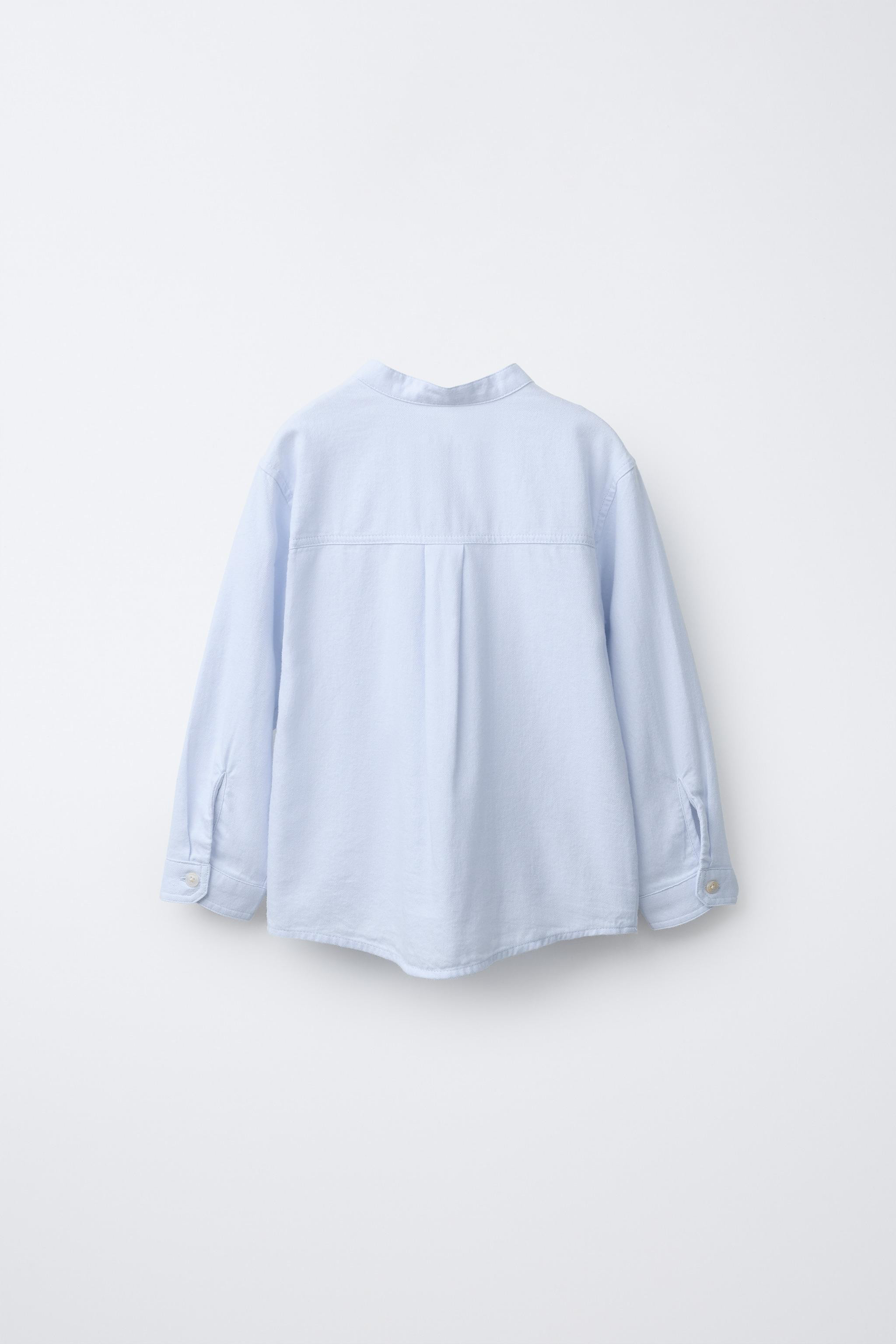 SOFT TOUCH MANDARIN COLLAR SHIRT | Zara Canada