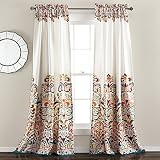 Amazon.com: Lush Decor Clara Curtains Paisley Damask Print Bohemian Style Room Darkening Window P... | Amazon (US)