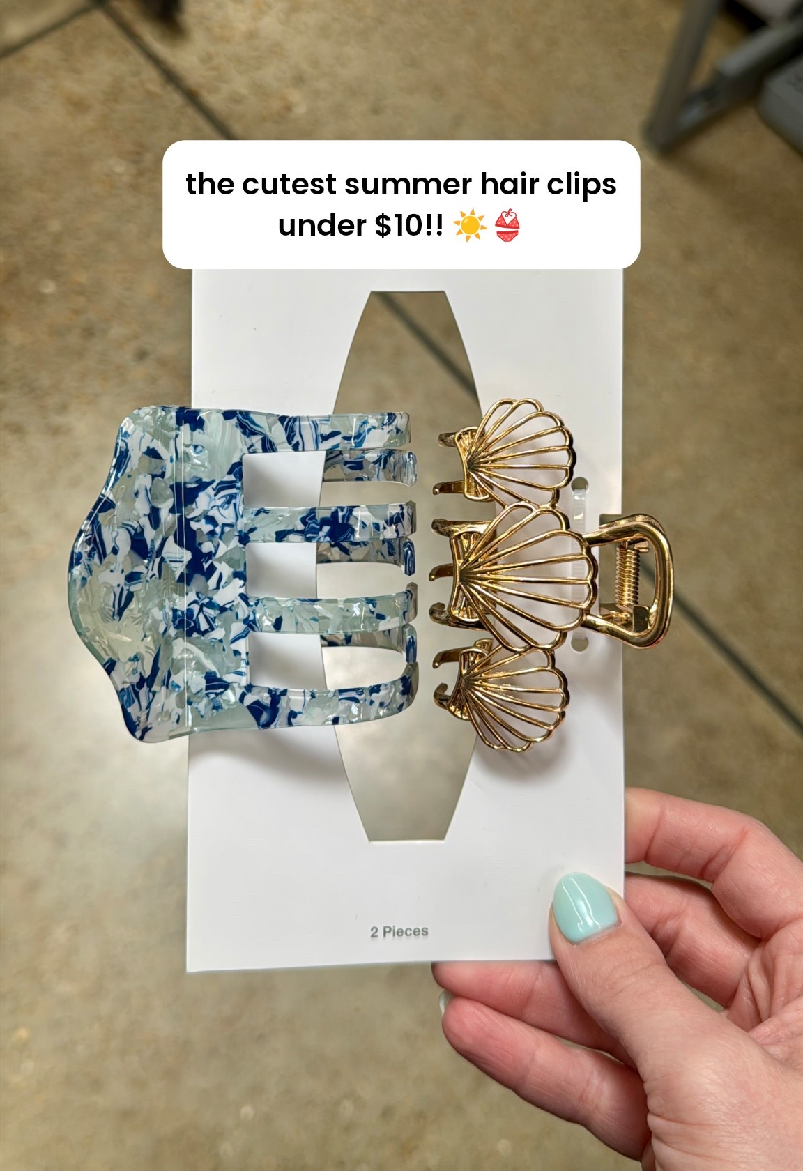 These hair clips are SO CUTE for summer 😍

Hair clips
Claw clip
Summer claw clip
Cute claw clips 
Summer hair clips
Walmart finds
Walmart fashion
Summer hairstyle 
Vacation must haves 

#LTKootd #LTKSwim #LTKTravel