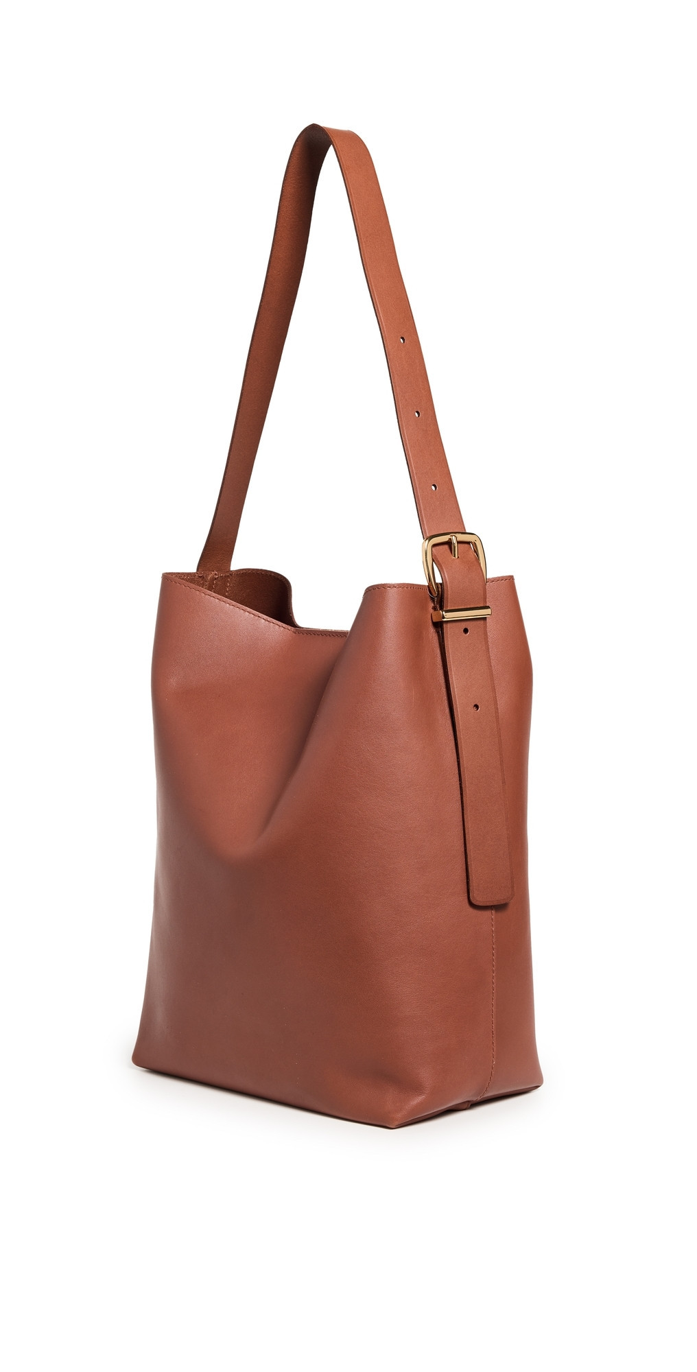 Madewell The Essential Bucket Tote in Leather Warm Cinnamon One Size | Shopbop