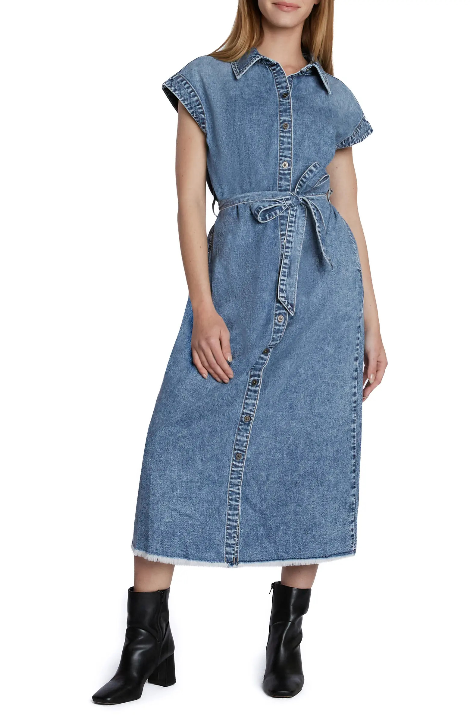 Weekend Belted Denim Shirtdress | Nordstrom