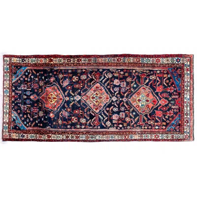 Brittinay One-of-a-Kind 4'1" x 9'4" 1970s Area Rug in Red/Blue | Wayfair North America