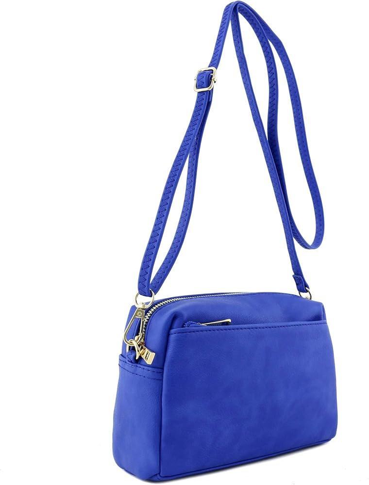 Triple Zip Small Crossbody Bag | Amazon (US)