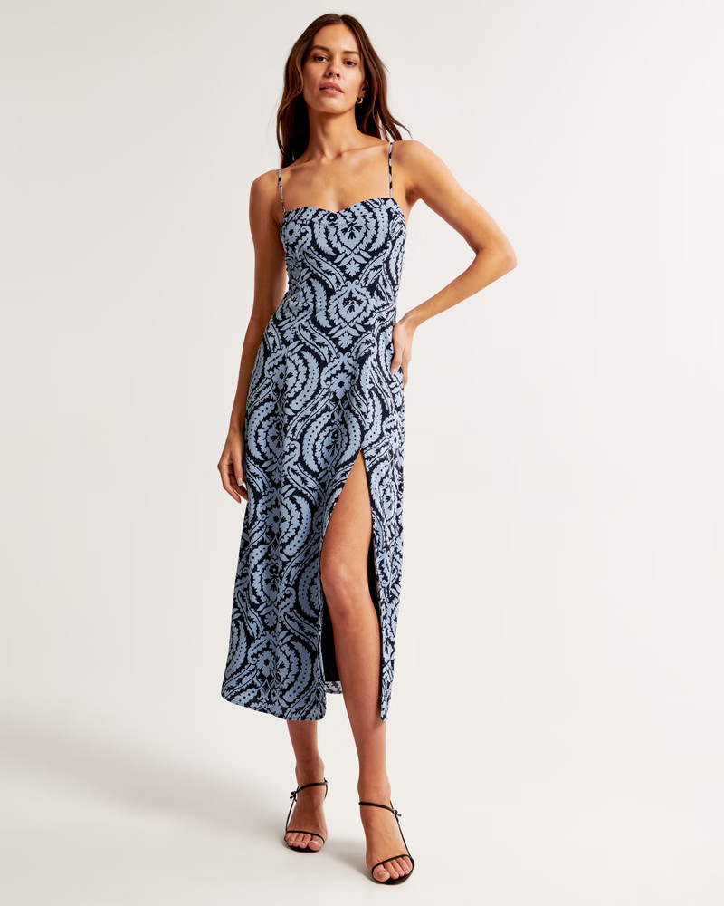 Women's The A&F Camille Midi Dress | Women's Dresses & Jumpsuits | Abercrombie.com | Abercrombie & Fitch (US)