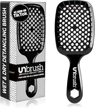 FHI Heat UNbrush Detangling Brush for Pain-Free Brushing on All Wet or Dry Hair Types — Durable... | Amazon (US)