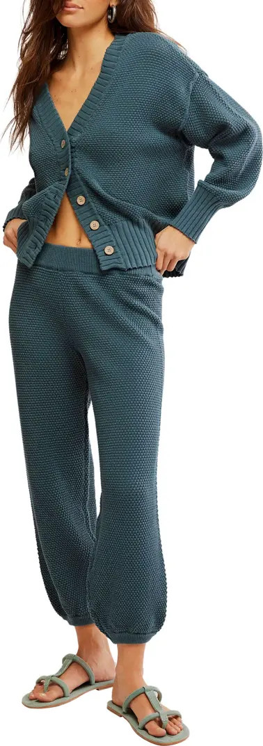 Hailee Waffle Stitch Cardigan & Pants | Nordstrom