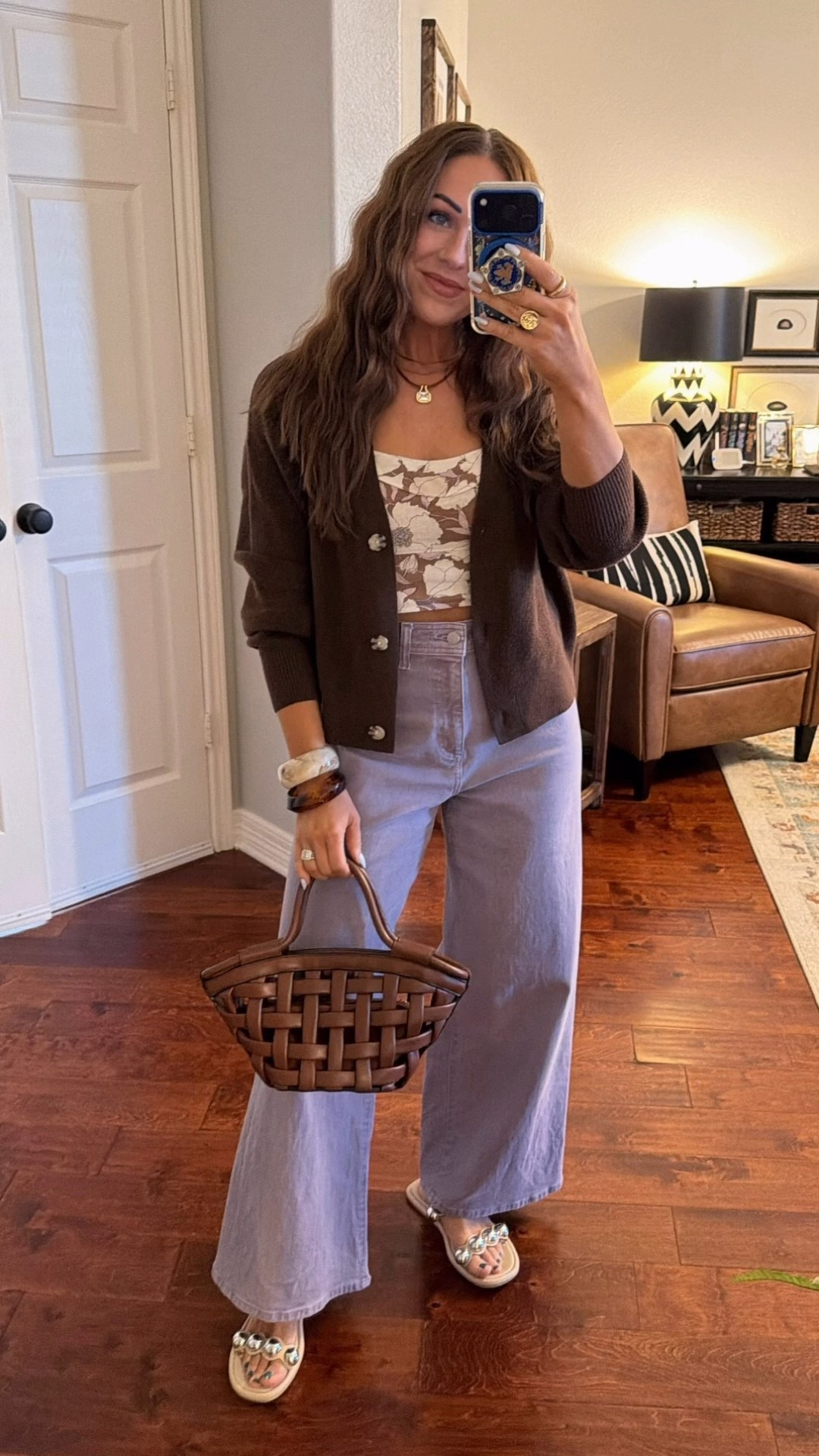 Casual spring date night outfit inspo @target wide leg pants sweater and summer sandals @abercrombie crop tank @asos bag

#LTKOver40 #LTKootd #LTKValentine