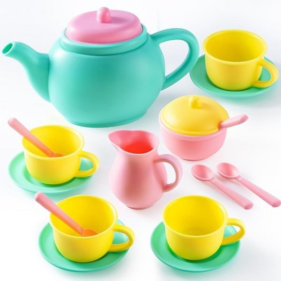 18PCS Pretend Play Tea Party Set Play Food Accessories, Plastic Tea Set, Mini Kitchen for Kids, Gifts for Toddler Boys Girls Ages 3 4 5 6 Years Old | Target