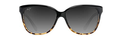 Maui Jim Women's Starfish Polarized Fashion Sunglasses, Black with Tortoise/Neutral Grey, Medium | Amazon (US)