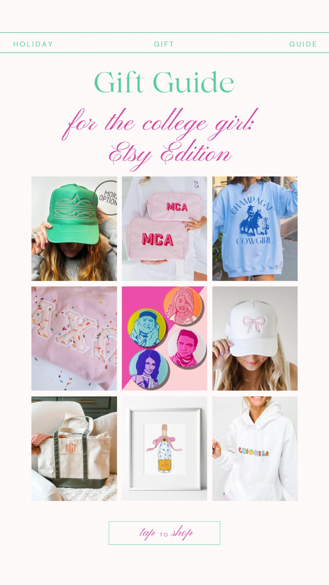 Gift guide for the college girl- all from Etsy 💌💌💌

#LTKHoliday #LTKGiftGuide #LTKSeasonal