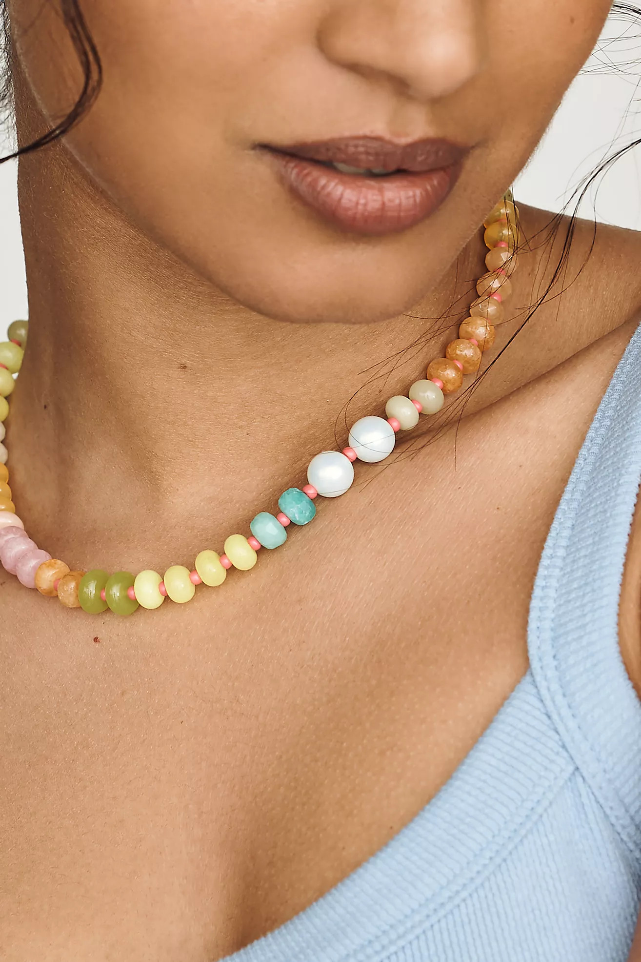 Rainbow Stone Necklace | Anthropologie (US)