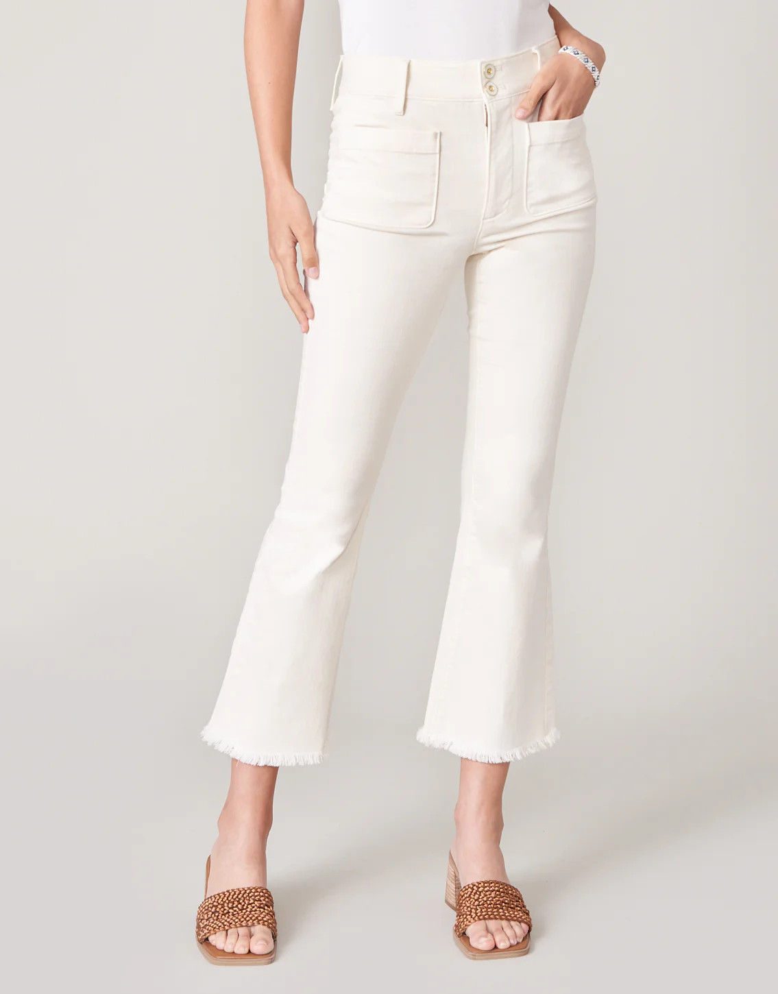 Juliette High Rise Jean Buttercream | Spartina 449